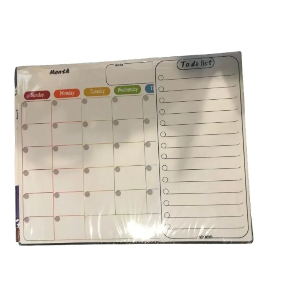 Magnetic Calendar for Fridge 2 pc Dry erase white Board Monthly and to do list
